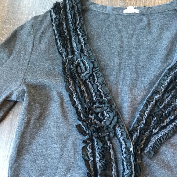 J. Crew whirling ruffles cardigan - Picture 3 of 7